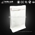 Impression personnalisée kraft sac en papier blanc pour emballage de café / papier sac de café